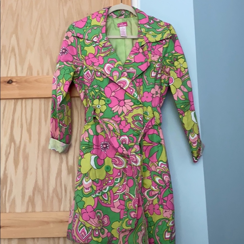 Floral Pea Coat
